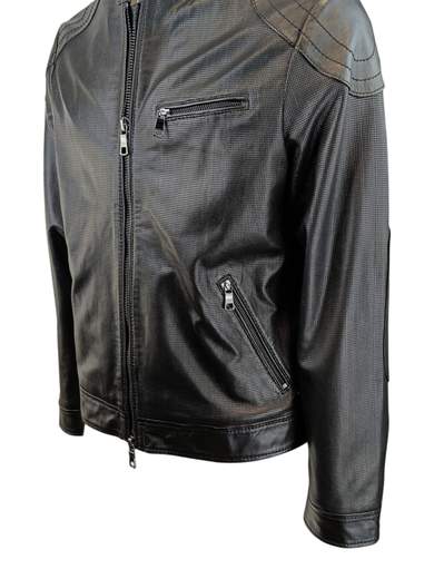 THE JACK LEATHERS MORTORBIKE PELLE MICROFORATA