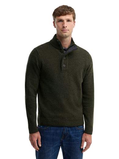 BARBOUR MAGLIA MEZZA ZIP PURA LANA