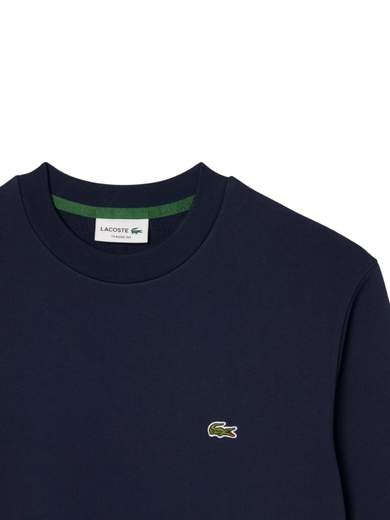 LACOSTE FELPA GIROCOLLO PURO COTONE
