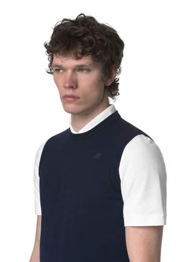 K-WAY GILET MAGLIA GIROCOLLO PURO COTONE