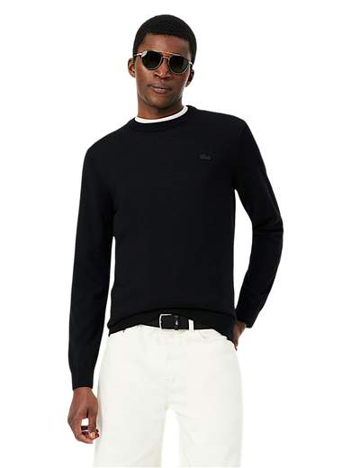 LACOSTE MAGLIA GIROCOLLO PURA LANA RASATA