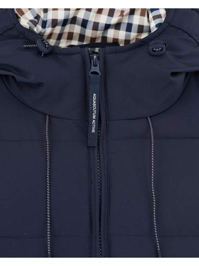 AQUASCUTUM ACTIVE FLEX-N HOODED PUFFER JK021 0562