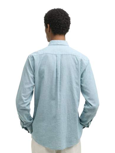 BARBOUR CAMICIA BOTTON DOWN LINO E COTONE