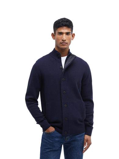 BARBOUR GIACCA ZIP MAGLIA PURA LANA