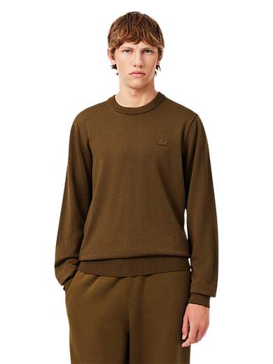LACOSTE MAGLIA GIROCOLLO PURA LANA RASATA