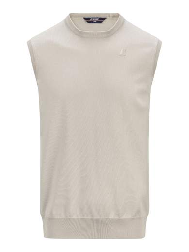 K-WAY GILET MAGLIA GIROCOLLO PURO COTONE