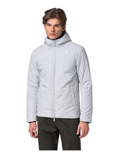 K-WAY GIUBBOTTO ZIP CAPPUCCIO REVERSIBILE
