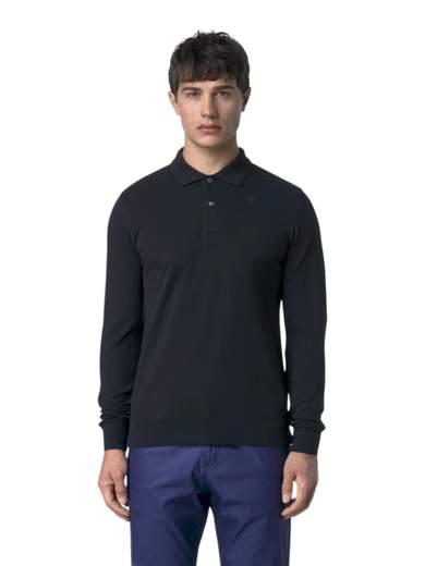 K-WAY POLO PIQUET COTONE MANICA LUNGA