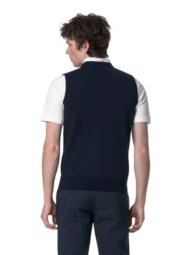 K-WAY GILET MAGLIA GIROCOLLO PURO COTONE