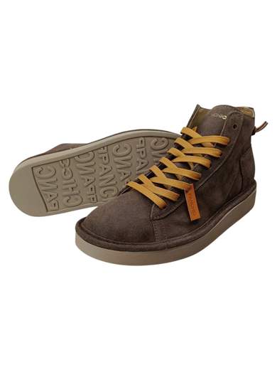 PANCHIC STIVALETTO LACCI PELLE SCAMOSCIATA