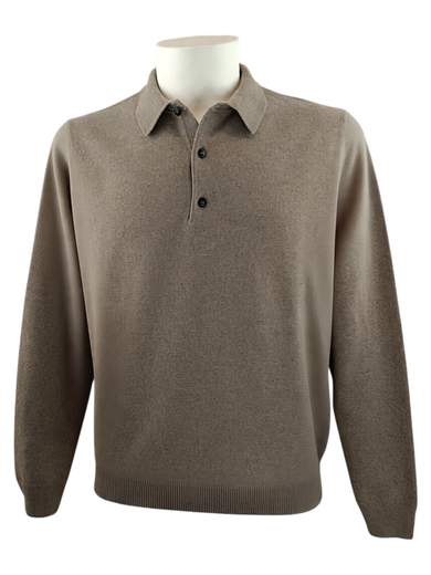JEORDIE'S POLO MERINO CASHMERE