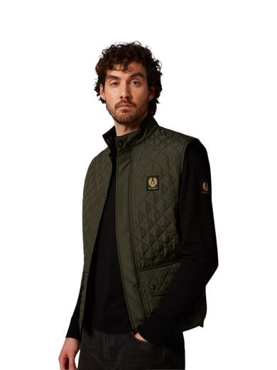 BELSTAFF GILET TRAPUNTATO TECNICO