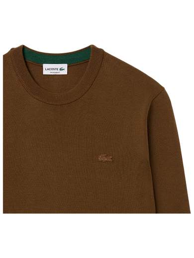 LACOSTE MAGLIA GIROCOLLO PURA LANA RASATA