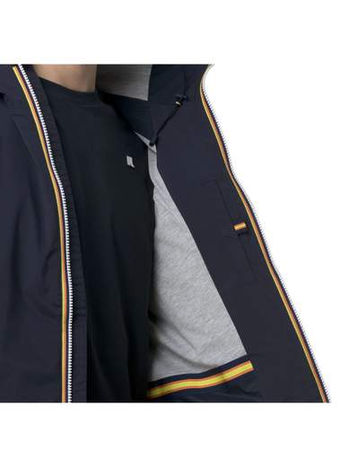 K-WAY GIUBBOTTO ZIP CAPPUCCIO FODERATO COTONE