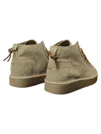 PANCHIC STIVALETTO LACCI PELLE SCAMOSCIATA
