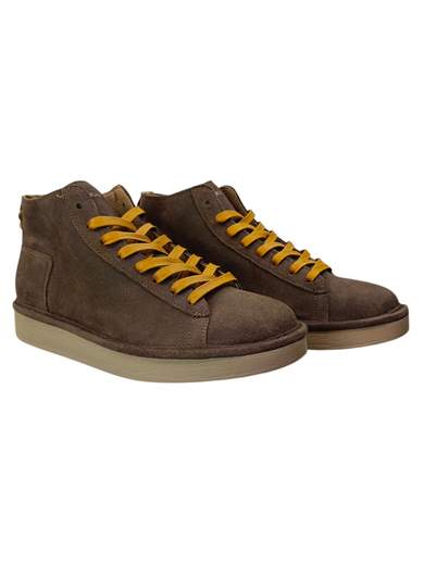 PANCHIC STIVALETTO LACCI PELLE SCAMOSCIATA