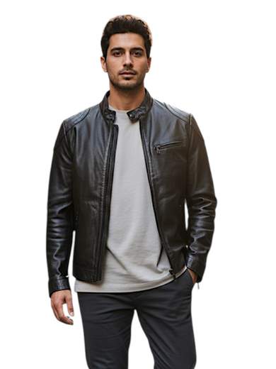 THE JACK LEATHERS MORTORBIKE PELLE MICROFORATA