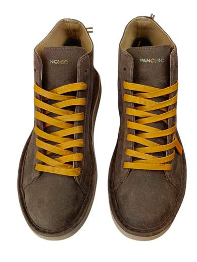 PANCHIC STIVALETTO LACCI PELLE SCAMOSCIATA