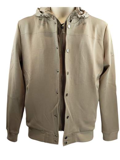 HèSKIMO FELPA ZIP JERSEY COTONE CAPPUCCIO