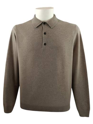 JEORDIE'S POLO MERINO CASHMERE