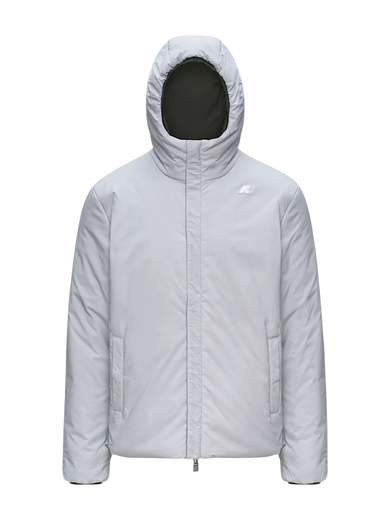 K-WAY GIUBBOTTO ZIP CAPPUCCIO REVERSIBILE