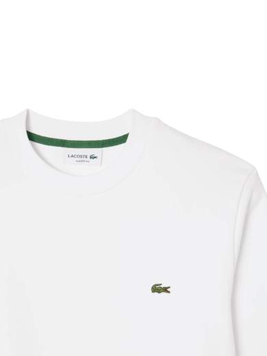 LACOSTE FELPA GIROCOLLO PURO COTONE