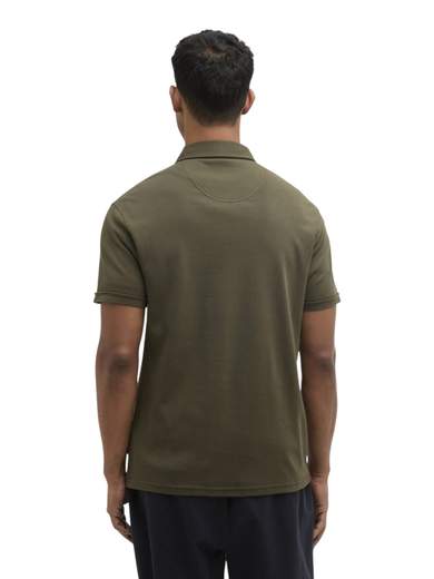 BARBOUR POLO CON TASCHINO PURO COTONE MAN. CORTA