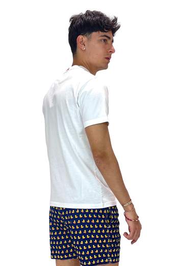 SAINT BARTH T-SHIRT CON TASCHINO PAPERELLE