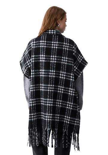 LIU JO PONCHO LUNGO CON FRANGE