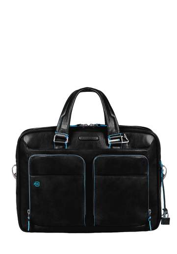 PIQUADRO CARTELLA A 2 MANICI BLUE SQUARE