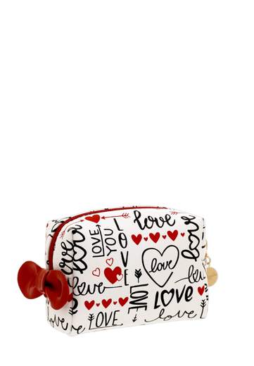 CAMOMILLA NECESSAIRE S LOVE BIANCO