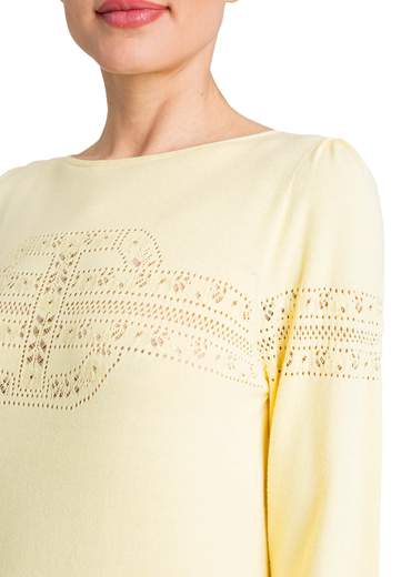 TWINSET MAGLIA CON LOGO TRAFORATO
