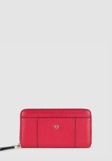 PIQUADRO PORTAFOGLI 4 SOFFIETTI CON ZIP