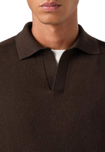 SAINT BARTH POLO SKIPPER IN LANA MERINO E CASHMERE