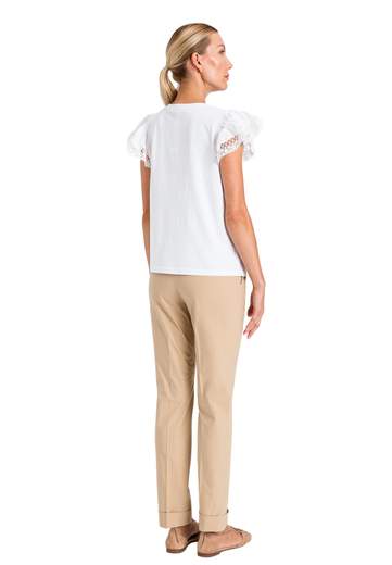 TWINSET PANTALONI A SIGARETTA CON RISVOLTO