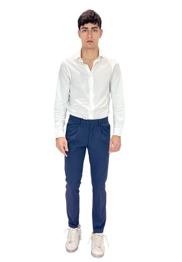 BONHEUR PANTALONI NAGOYA UNA PENCE CON RISVOLTO