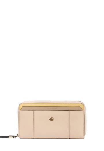 PIQUADRO PORTAFOGLI 4 SOFFIETTI CON ZIP