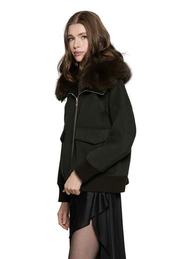RELISH CAPPOTTO SAEZ CORTO CON CAPPUCCIO STACCABILE