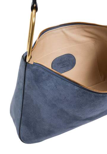 TWINSET BORSA LILIANE MEDIA IN SUEDE CON ANELLI