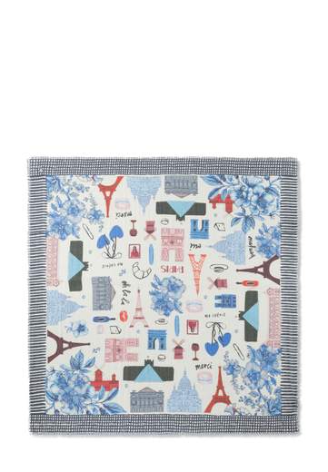 CODELLO SCIARPA STAMPA PARIS 120X120CM