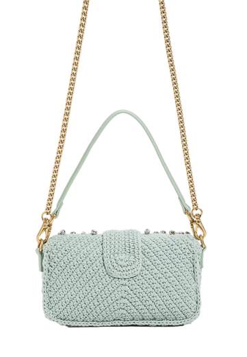 TWINSET TRACOLLA IN MAGLIA E STRASS