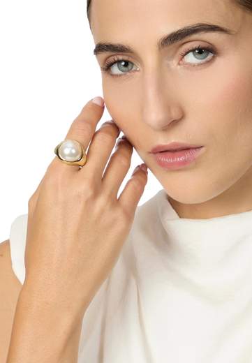 SODINI ANELLO GRANDE PERLA EVE