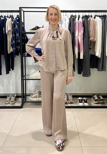 RELISH PANTALONE STOKER PALAZZO A VITA ALTA CON ELASTICO