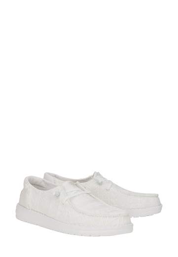 HEY DUDE SNEAKERS WENDY CROCHET LACE