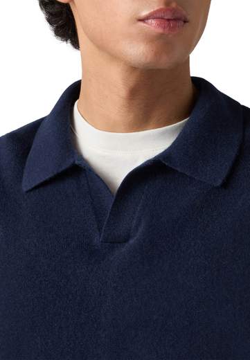 SAINT BARTH POLO SKIPPER IN LANA MERINO E CASHMERE