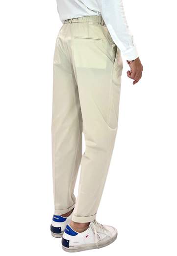 BONHEUR PANTALONI OTARU OVER FIT CON ELASTICO