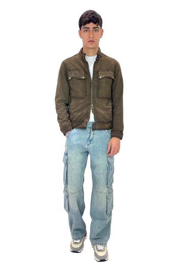 THE JACK LEATHERS GIUBBINO ANDREW BURNED SUEDE