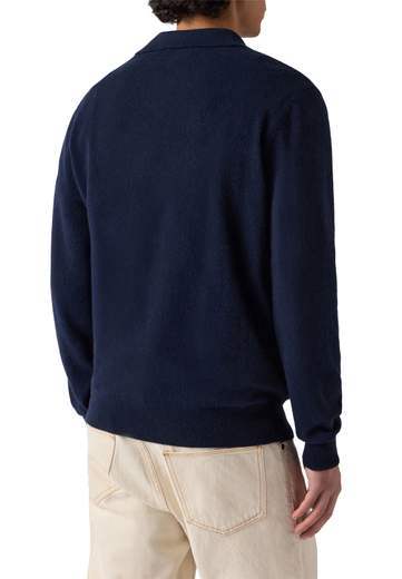 SAINT BARTH POLO SKIPPER IN LANA MERINO E CASHMERE