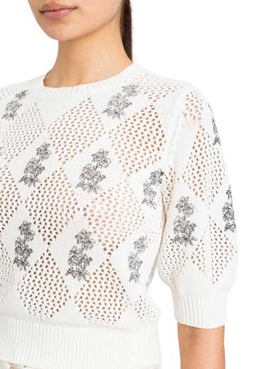TWINSET PULL MANICA CORTA