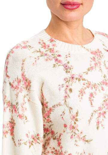 TWINSET PULL CORTO IN MAGLIA CON STAMPA